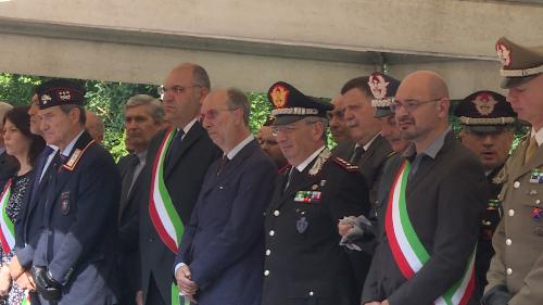 Riccardo Riccardi, vicepresidente della Regione Friuli Venezia Giulia interviene 
alla commemorazione delle vittime della strage di Peteano
